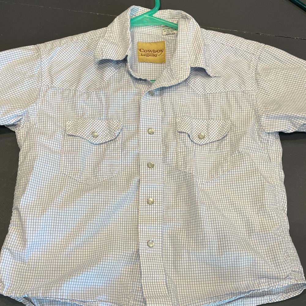 Boys short sleeve button down shirt